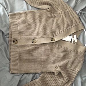 XS tan/brown H&M cardigan